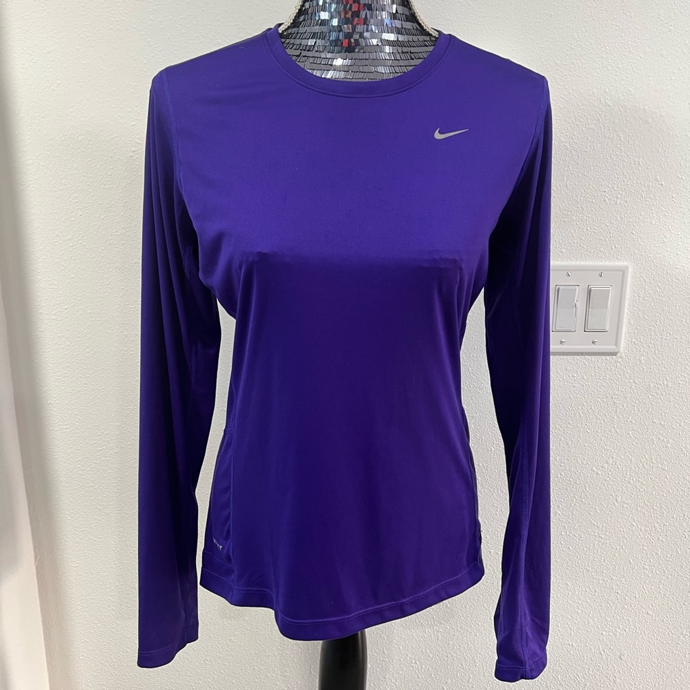 TWO athletic tops! Purple Nike and purple CRZ brand.